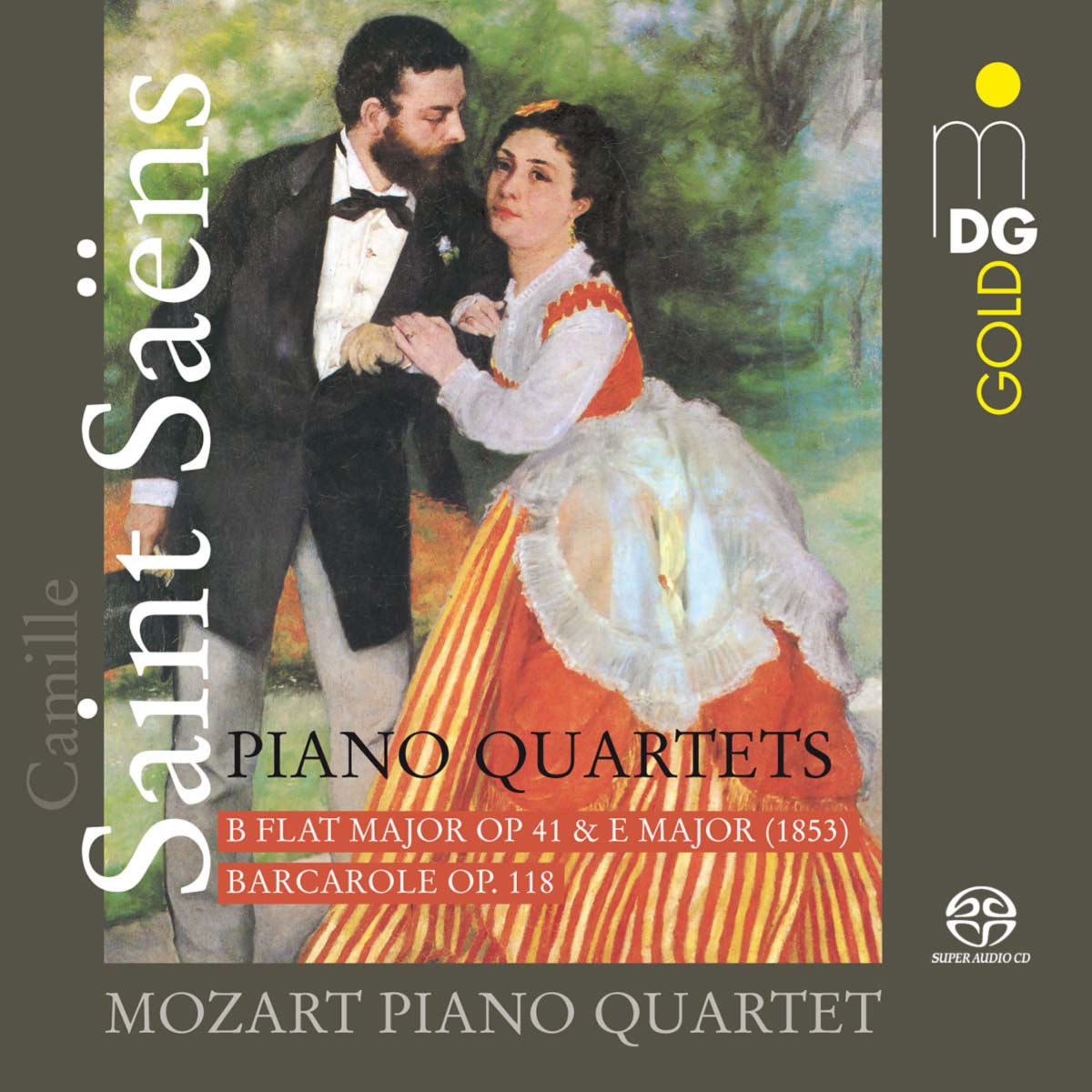 CD Camille Saint-Saëns - Complete Piano Quartets by the Mozart Piano Qartet, Cover © Dabringhaus und Grimm Audiovision GmbH